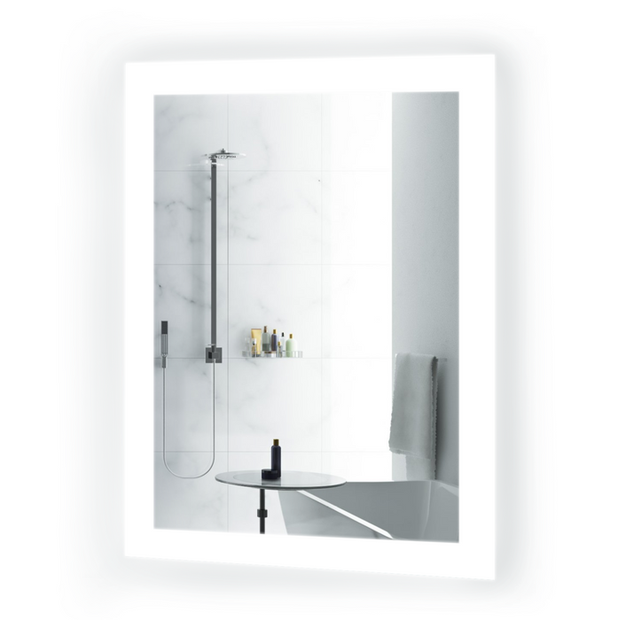 Krugg Bijou 15'' x 20'' LED Bathroom Mirror with Dimmer & Defogger Bijou1520