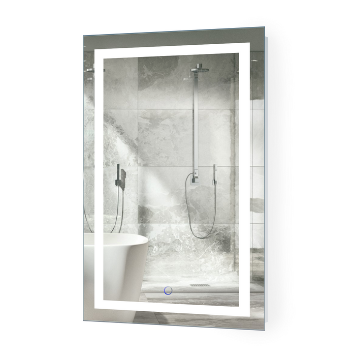 Krugg Icon 20'' X 32 LED Bathroom Mirror with Dimmer & and Defogger Lighted Vanity Mirror