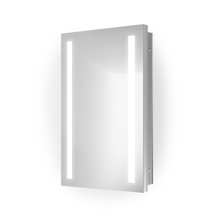 Krugg Kinetic 15'' x 30'' Left LED Medicine Cabinet with Dimmer & Defogger Kinetic1530L