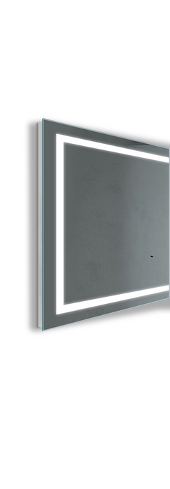 Krugg Mod SM Corned 36'' x 36'' 5000K Square Modular Led Bathroom Vanity Mirror With Built-in Defogger and Dimmer