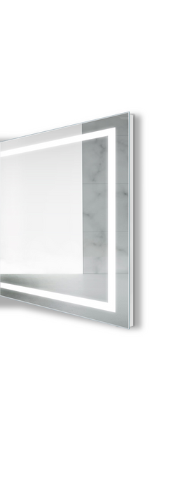 Krugg Mod SM Corned 36'' x 36'' 5000K Square Modular Led Bathroom Vanity Mirror With Built-in Defogger and Dimmer