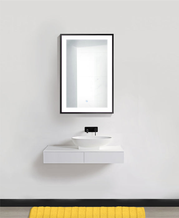 Krugg Soho 24'' x 36'' Black LED Bathroom Mirror Soho2436B