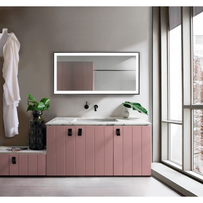 Krugg Soho 60'' x 30'' Black LED Bathroom Mirror Soho6030B