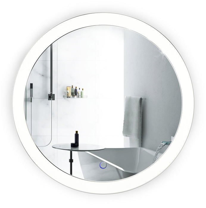 Krugg Sol Round 22'' x 22'' LED Bathroom Mirror with Dimmer & Defogger Sol22