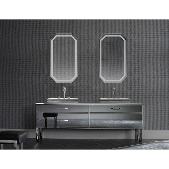 Krugg Tudor 24'' x 42'' LED Bathroom Mirror with Dimmer & Defogger Tudor2442