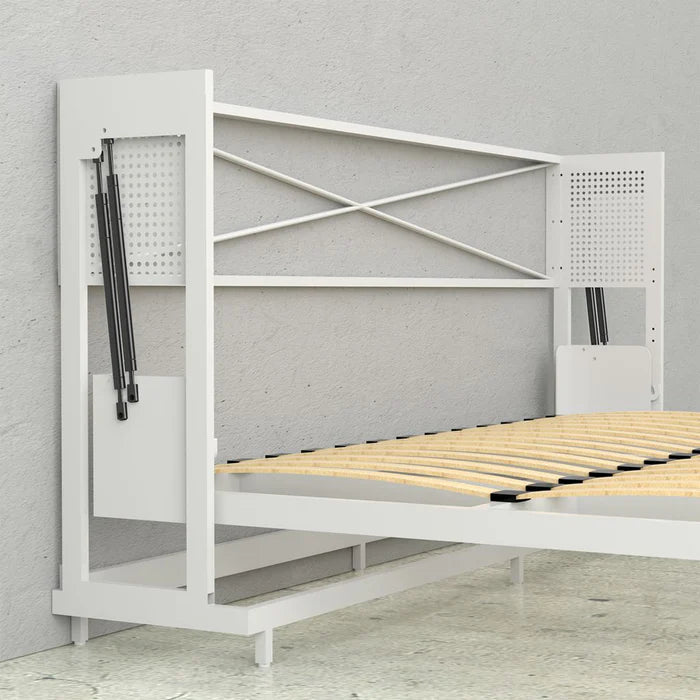 Landscape Murphy Bed, Full Size, White | Leto Muro