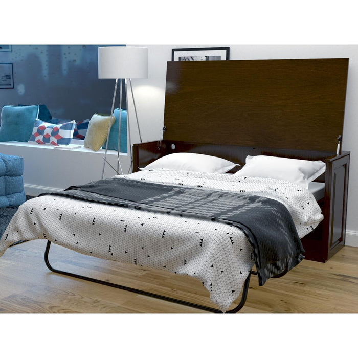 Leto Muro Orion Queen Size Bed with Desk White 20004