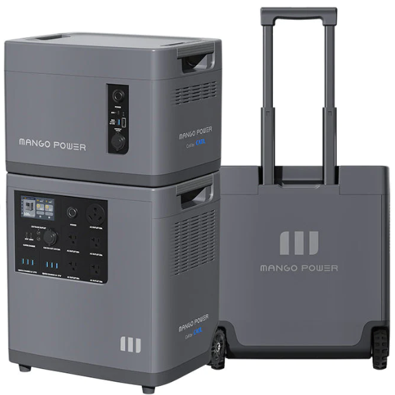 Mango Power E Portable Power Station, Expansion Battery and mPanel Pro Bundle MPB01US1N006