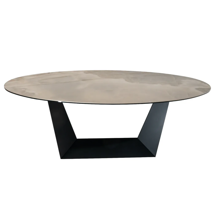 Maxima House Gabriele Dining Table with Ceramic Top and Metal base DI004
