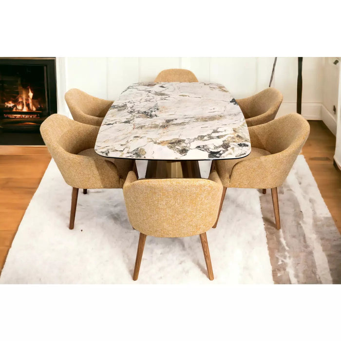 Maxima House Ginerva Dining Table Set DI007-CH007