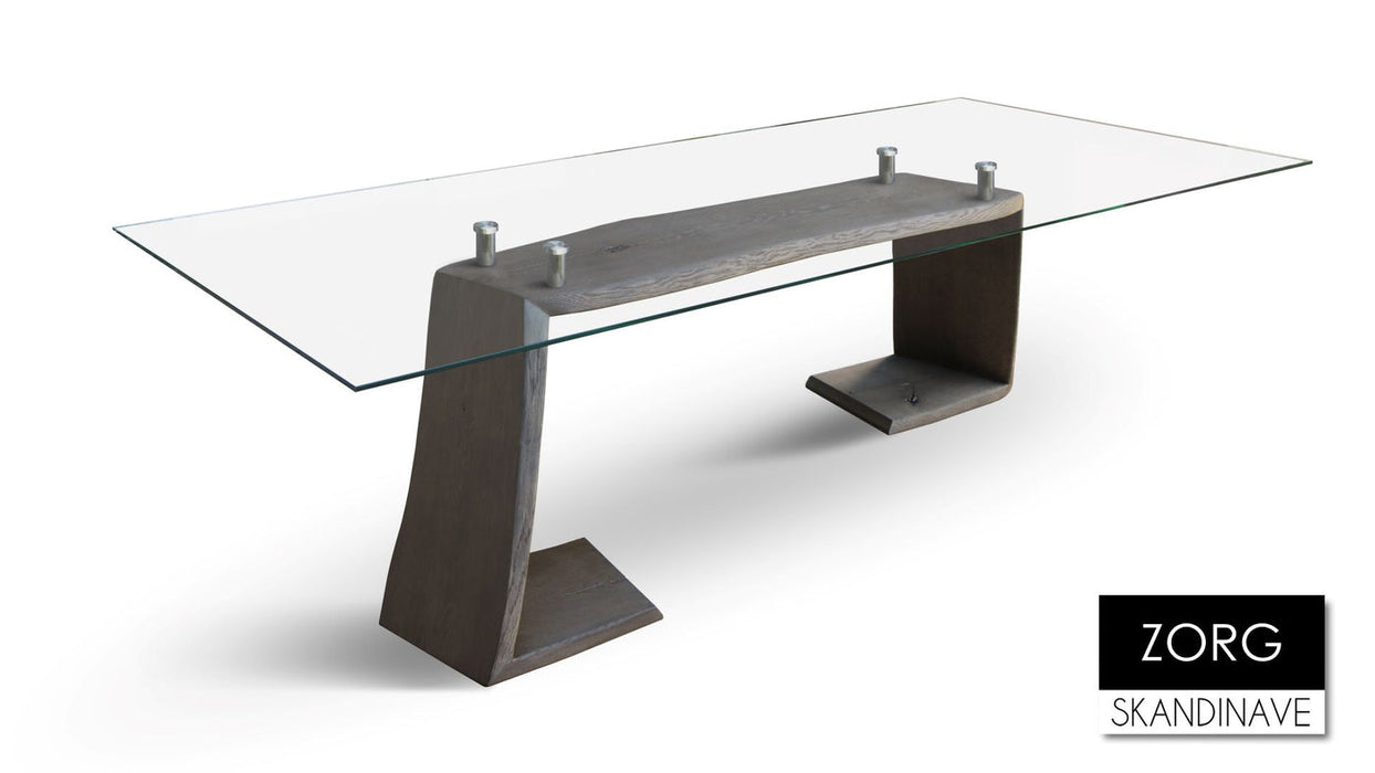 Maxima House Gor Glass Top Dining Table SCANDI142