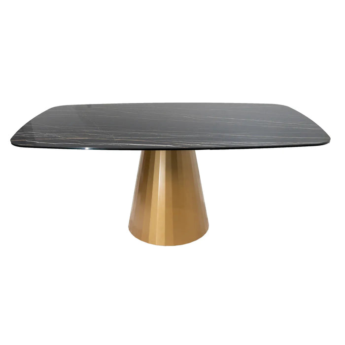 Maxima House Giulia Dining Table with Ceramic Top and Metal base DI006