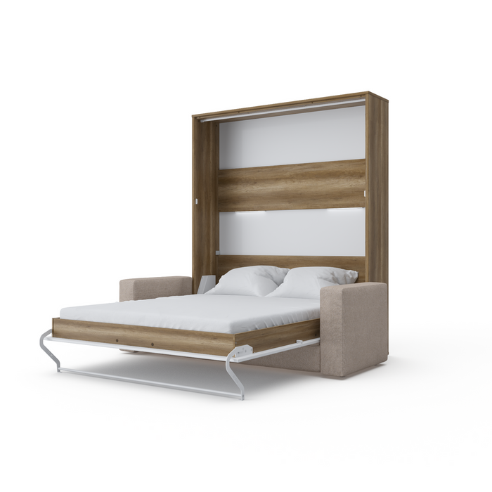 Maxima House Invento Murphy Bed with Couch, Vertical, European Queen Size