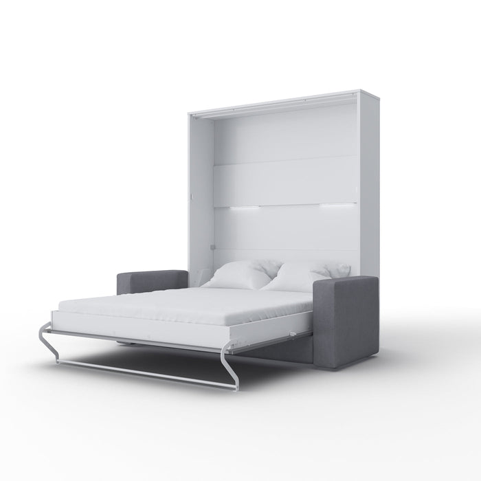 Maxima House Invento Murphy Bed with Couch, Vertical, European Queen Size