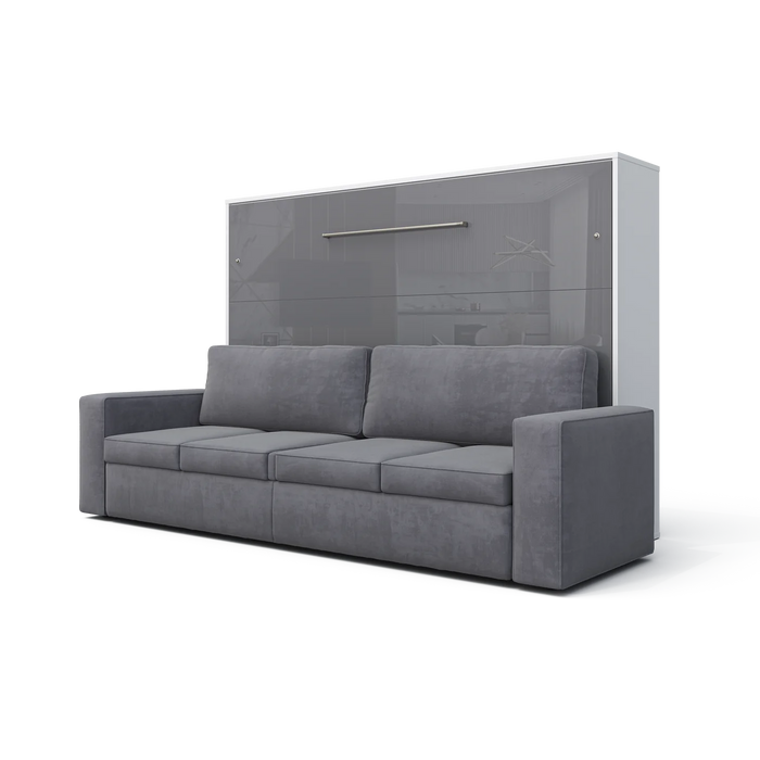Maxima House Invento Murphy bed with a Sofa Horizontal European Full XL Size IN004WG-G-Elegant Home USA