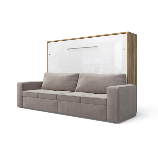 Maxima House Invento Murphy bed Horizontal with a Sofa European Full XL Size IN004OW-B-Elegant Home USA