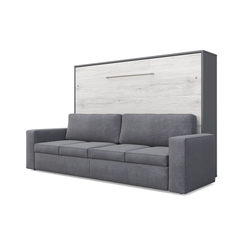 Maxima House Invento Murphy bed with a Sofa Horizontal European Queen Size IN015GW-G -Elegant Home USA