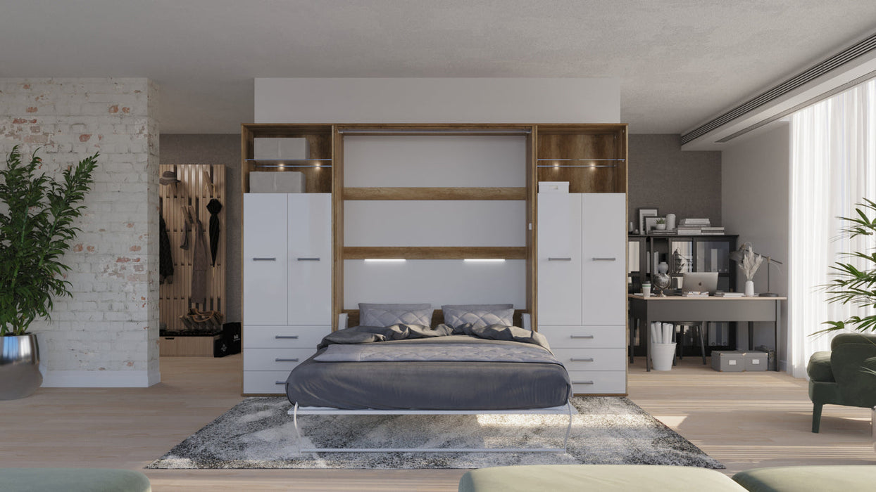 Murphy Bed w/ Cabinets | European Queen | Maxima House Invento IN160V