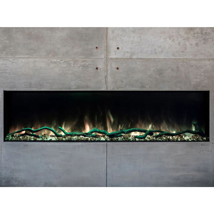 Modern Flames Landscape Pro Slim 96" Single-Sided Built-In Electric Fireplace - LPS-9614