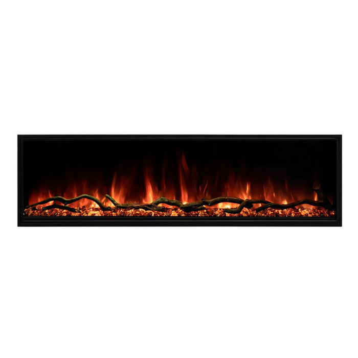 Modern Flames Landscape Pro Slim 96" Single-Sided Built-In Electric Fireplace - LPS-9614