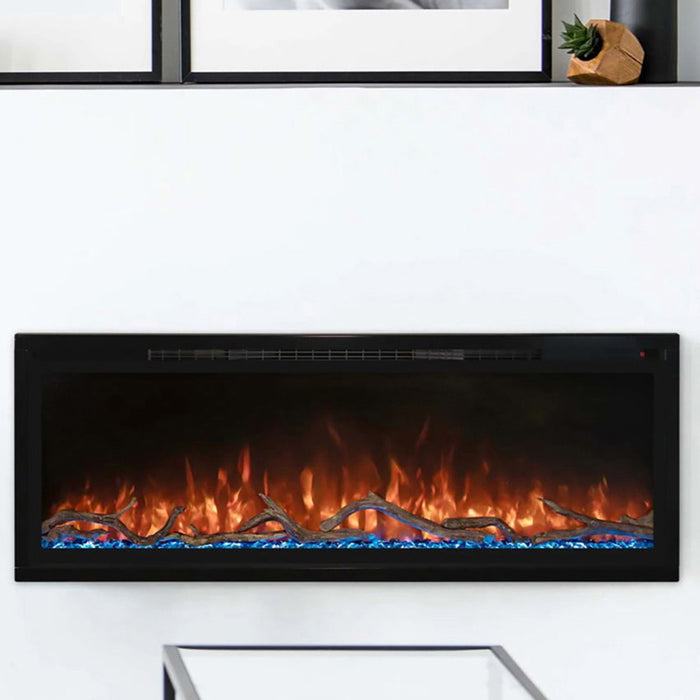 Modern Flames Spectrum Slimline 60" Ultra-Slim Build-In Electric Fireplace - SPS-60B