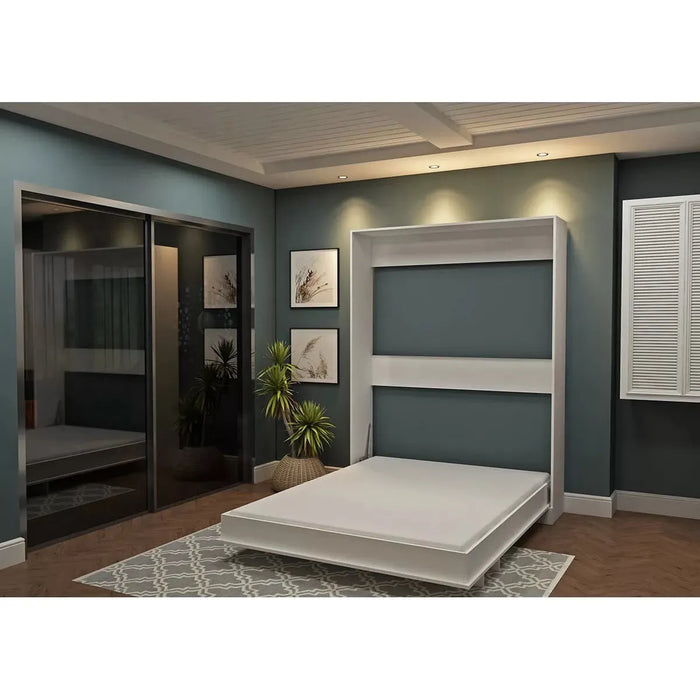 Queen Murphy Bed Eco Platform Vertical Wall Bed by Multino Beds