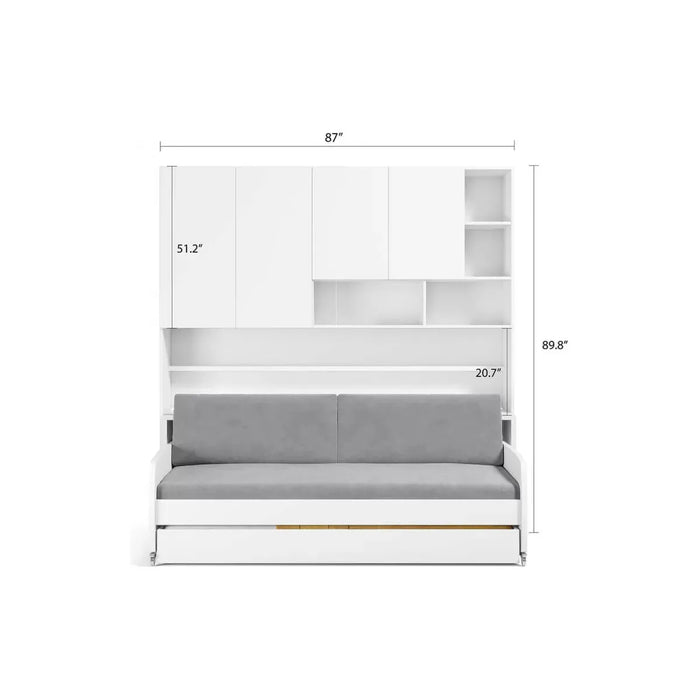 Multimo Eco Compact Full/Full XL Sofa Bed and Cabinet System