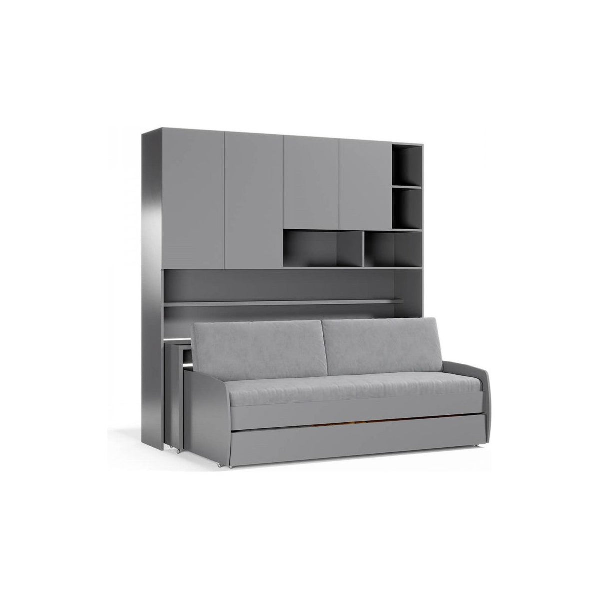 Full/Full XL Eco Compact Sofa Wall Bed & System by Multimo Bed