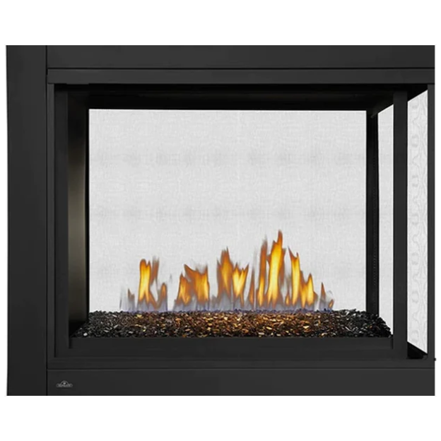 Napoleon Ascent™ Multi-View 3-Sided Direct Vent Fireplace with Glass Embers, Natural Gas, Millivolt Ignition BHD4PGN