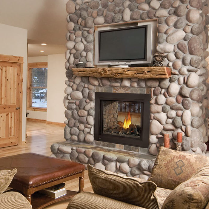 Napoleon Ascent™ Multi-View See Through Direct Vent Fireplace with Logs, Natural Gas, Millivolt Ignition BHD4STNA