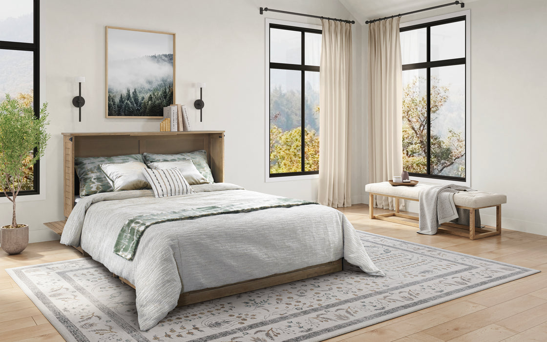 Night and Day Furniture Poppy Murphy Cabinet Bed, Queen, Harvest Brown Finish