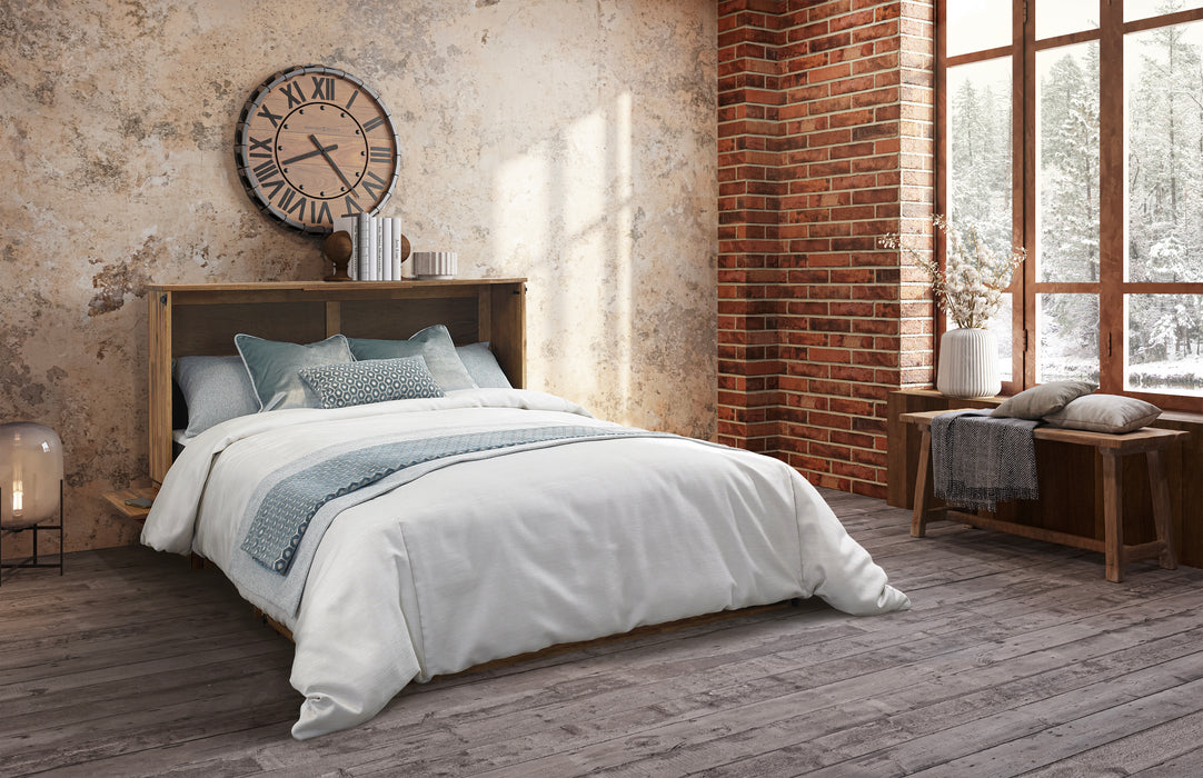 Night and Day Furniture Ranchero Murphy Cabinet Bed, Queen, Bakar