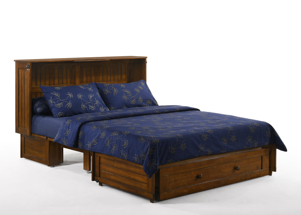 Night and Day Furniture Daisy Murphy Cabinet Bed, Queen, Black Walnut Finish
