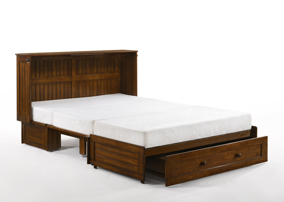 Night and Day Furniture Daisy Murphy Cabinet Bed, Queen, Black Walnut Finish