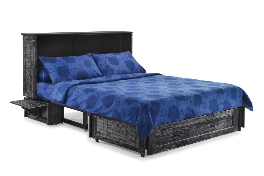 Night and Day Furniture Poppy Murphy Cabinet Bed, Queen, Blizzard Finish
