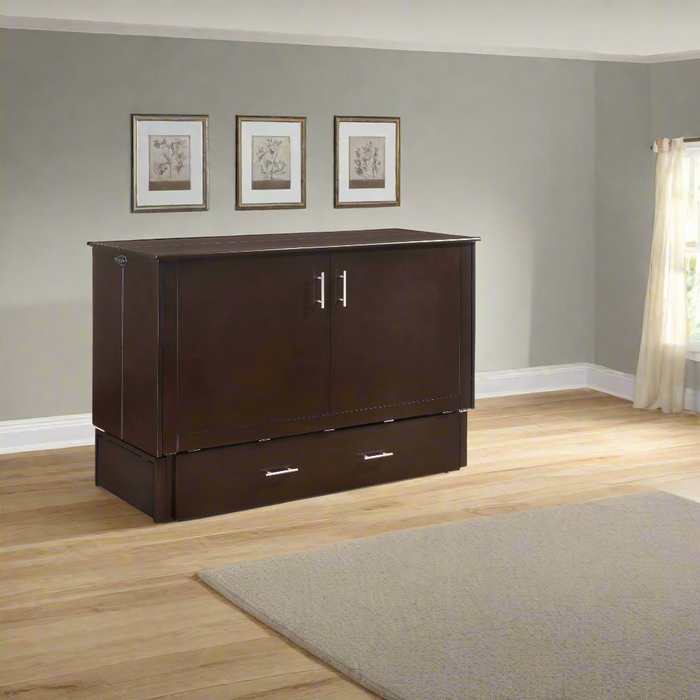 Night and Day Furniture Sagebrush Murphy Cabinet Bed, Queen, Chocolate Finish