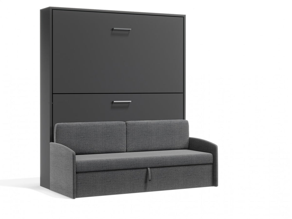 Pensiero Twin Wall Bunk Bed (Murphy-style) and Sofa Set – Space-Saving Elegance by Multimo Beds