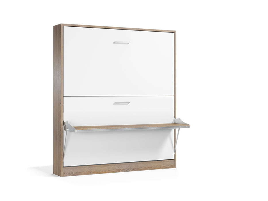 Pensiero Twin Wall Bunk Bed (Murphy-style)  with Desk – Space-Saving Elegance by Multimo Beds