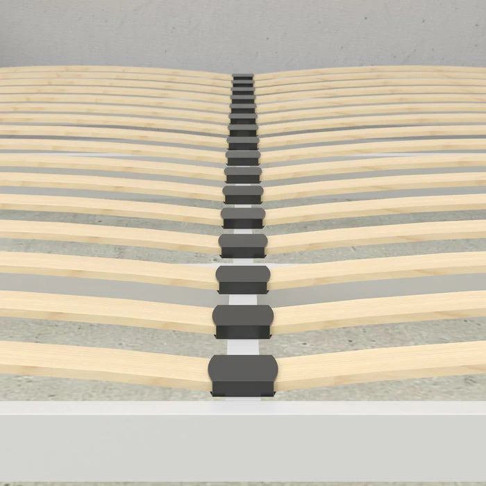 Portrait Murphy Bed with Internal Storage, Queen Size, White | Leto Muro