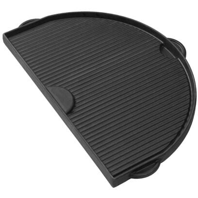Primo Cast Iron Griddle for XL 400, Flat and Grooved Sides, (1 pc) PG00360