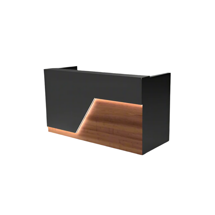 Modern LED Reception Desk – 4‑7 ft Flat‑Pack Pre‑Assembled Commercial Front Counter