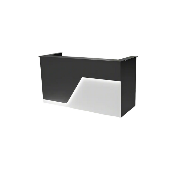 Modern LED Reception Desk – 4‑7 ft Flat‑Pack Pre‑Assembled Commercial Front Counter