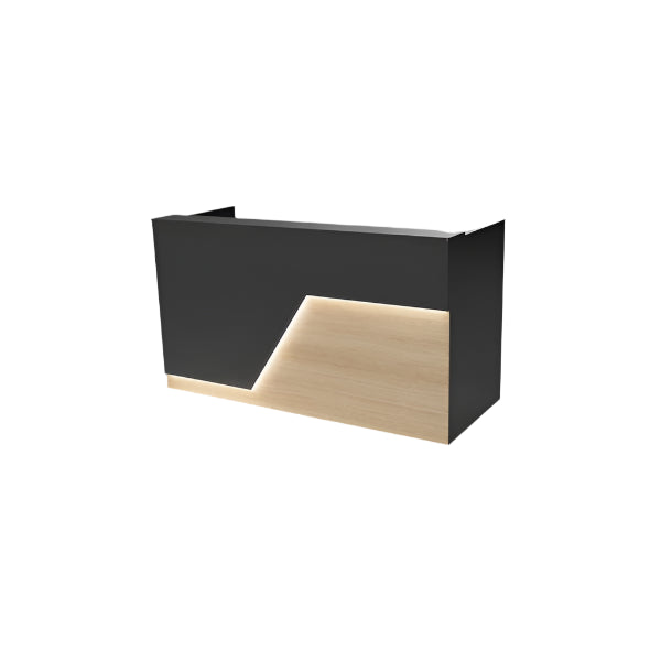 Modern LED Reception Desk – 4‑7 ft Flat‑Pack Pre‑Assembled Commercial Front Counter