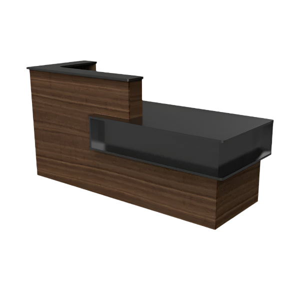 84" Modern Reception Desk – Pre-Assembled Laminate Front Counter for Business Spaces