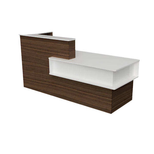 84" Modern Reception Desk – Pre-Assembled Laminate Front Counter for Business Spaces