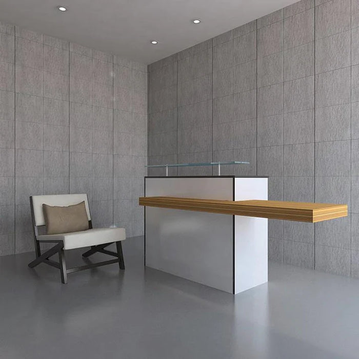Reception Desk – Modern Flat‑Pack Front Counter with Laminate Finish & Storage Shelves