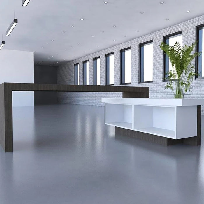 Executive Office Desk | High-Class Laminate Workstation w/ Cable Management