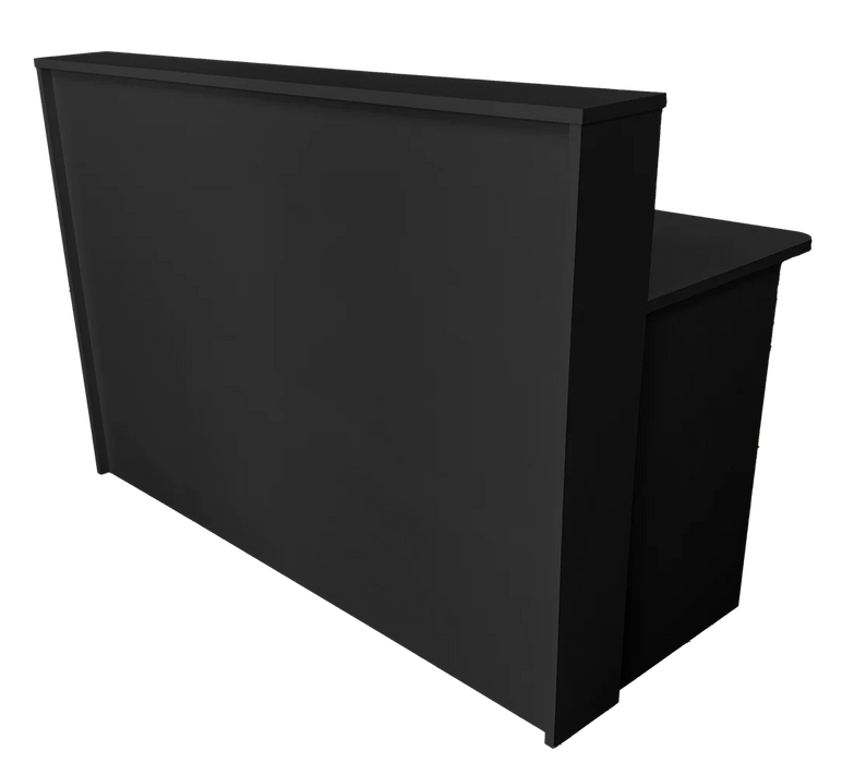 Modern Reception Desk - Flat-Pack Front Desk with Plastic Floor Sliders & Easy Assembly