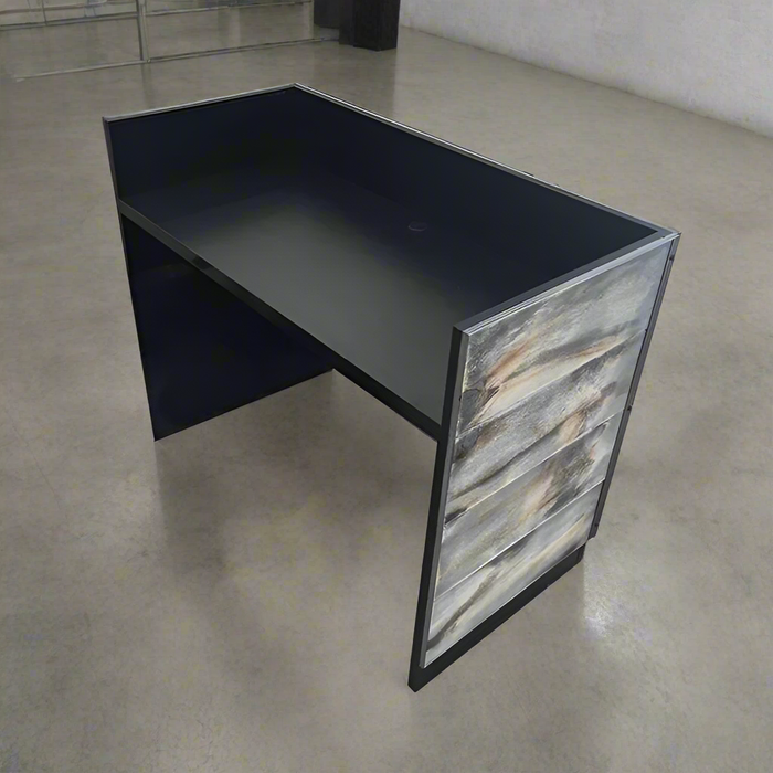 Reclaimed Wood Reception Desk Eco – 4 ft Pre‑Assembled Sustainable Front Counter