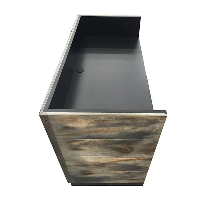 Reclaimed Wood Reception Desk Eco – 4 ft Pre‑Assembled Sustainable Front Counter